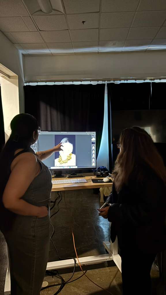Behind the scenes from the styling shoot